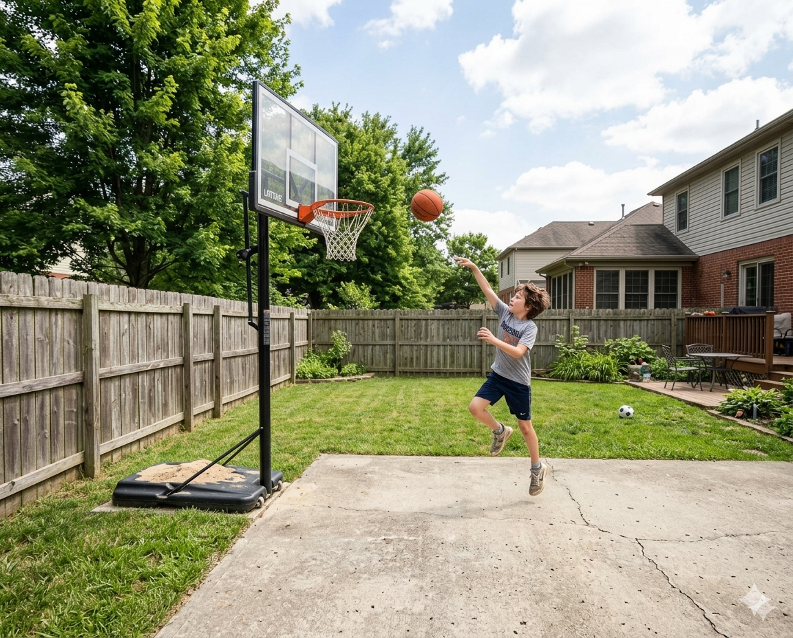 Play in the backyard